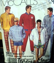 3363 MR ZIP JACKET HOOD OR NOT,TOP,BOTTOMS PATTERN MD,LG,X-LG